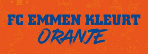 FC Emmen kleurt Oranje 