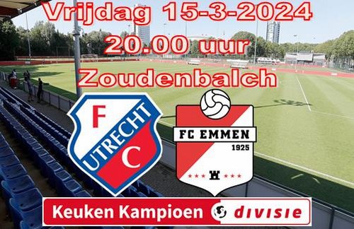 FC Emmen wint in slotseconde in Utrecht