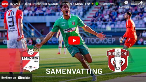 Samenvatting FC Emmen - FC Dordrecht