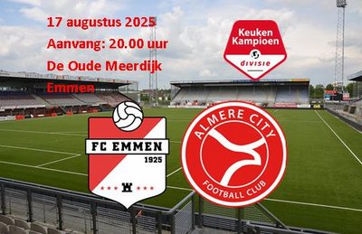 Ruime nederlaag FC Emmen in eerste thuiswedstrijd op natuurgras