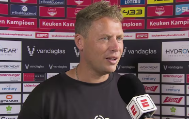 Menno van Dam bij ESPN na de 1-4 tegen Almere City