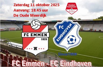 FC Emmen haalt uit tegen FC Eindhoven