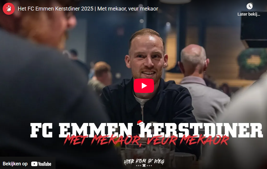 Het FC Emmen kerstdiner