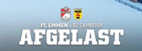 FC Emmen - SC Cambuur afgelast