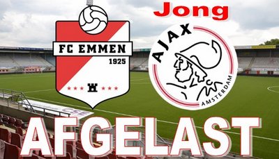 FC Emmen - Jong Ajax afgelast
