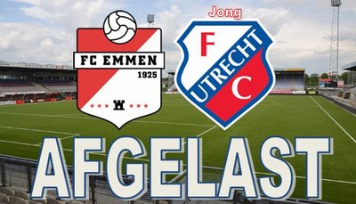 FC Emmen - Jong FC Utrecht AFGELAST