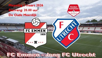 FC Emmen wint dankzij cadeautje van Jong FC Utrecht