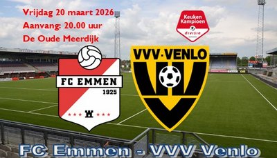 FC Emmen geeft het weg tegen VVV Venlo