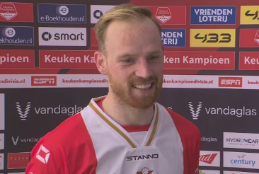 Interview Romano Postema bij RTV Drenthe na FC Emmen - MVV Maastricht