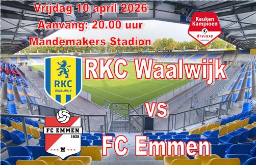 Grote nederlaag FC Emmen in Waalwijk