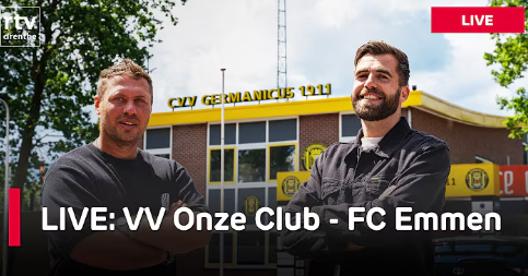 Kijk terug, de wedstrijd FC Emmen - VV Onze Club