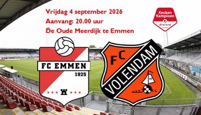FC Emmen boekt de vierde winst in het prille seizoen