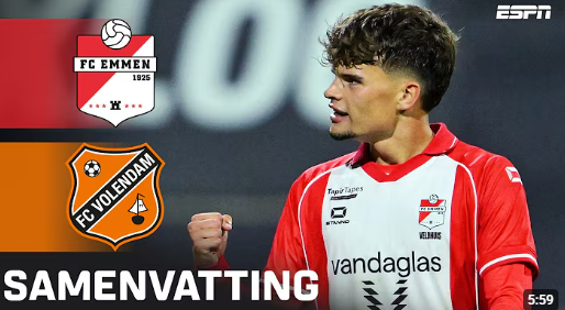 Samenvatting FC Emmen - FC Volendam