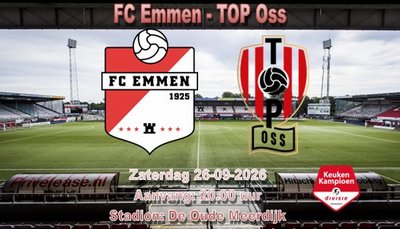 FC Emmen wint weer op De Oude Meerdijk