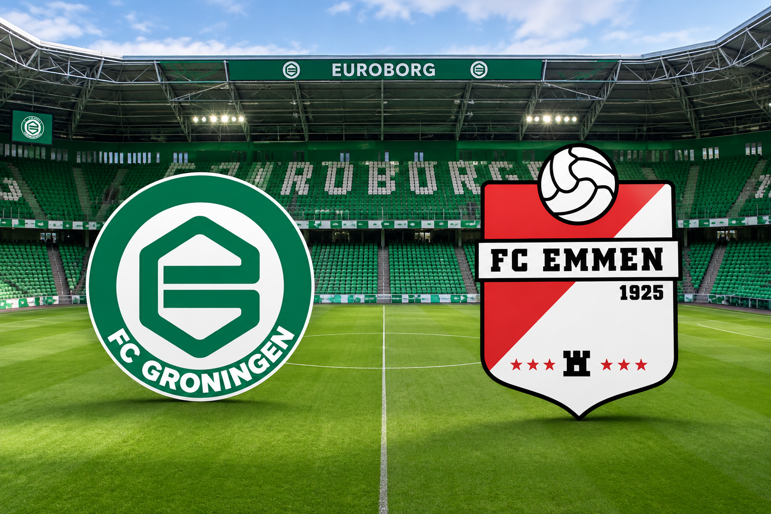 FC Emmen treft FC Groningen in beker