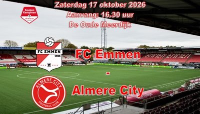 FC Emmen wint de topper tegen Almere City